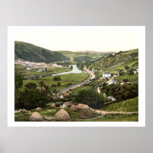 Poster Imprimé en Irlande vintage, Avoca County Wicklow