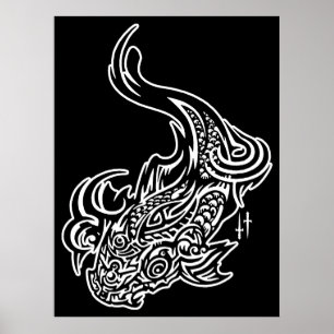 Poster Imprimé Koi
