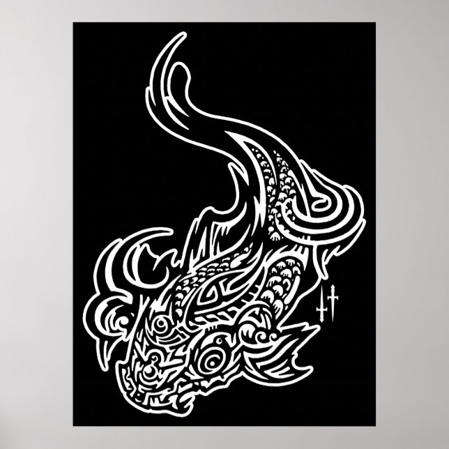 Poster Imprimé Koi (Devant)
