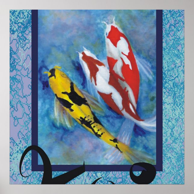 Poster Imprimé Koi (Devant)