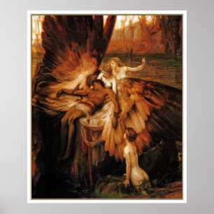 Poster imprimé : La complainte pour Icarus par H. 