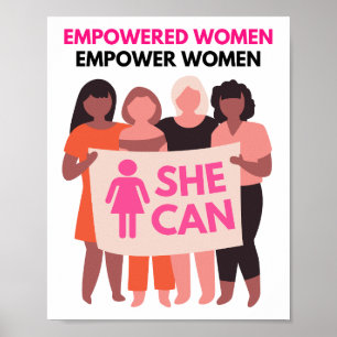 Poster Imprimé mural 'Femmes autonomes, autonomisent les 