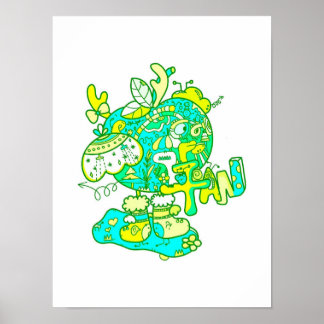 Poster Imprimé Noël Eve Green Apple