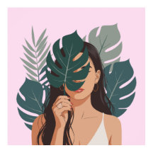 Imprimé pour femme Abstraite, papier d'affiche de 