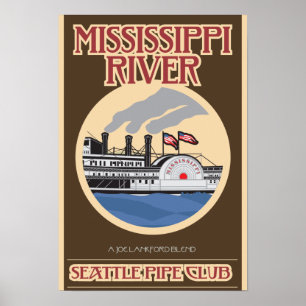 Poster Imprimé Rivière Mississippi