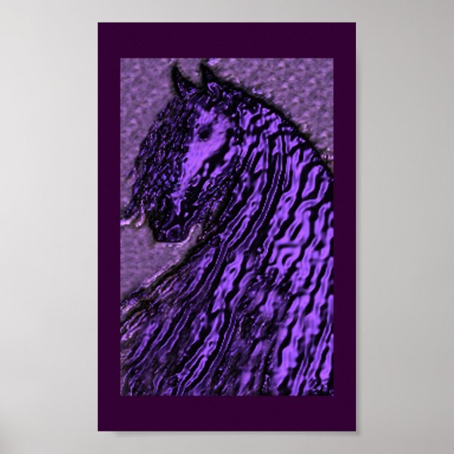 Poster imprimé violet (Devant)
