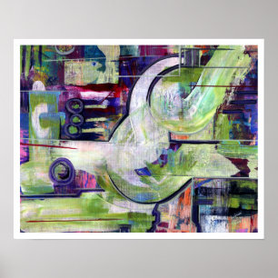 Poster Imprimer 20x16dans Peinture originale Abstraite mo