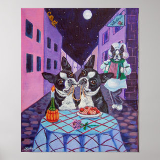 Poster Imprimer Boston Terrier