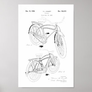 Poster Imprimer Brevet de vélo Vintage 1936