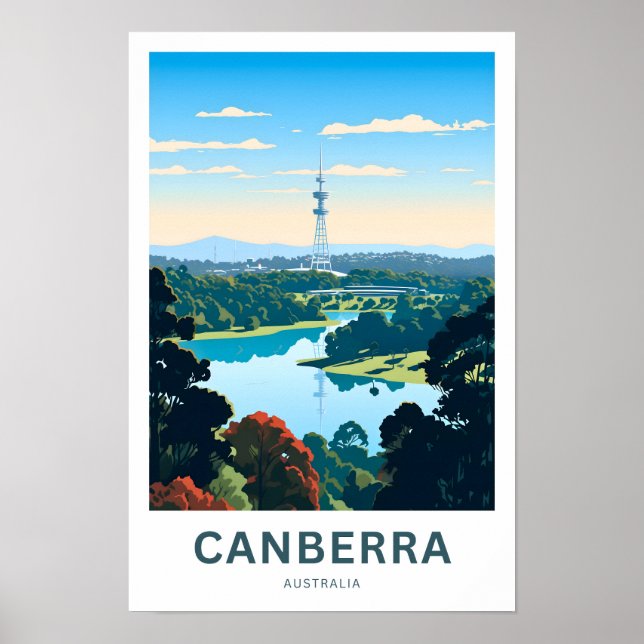 Poster Imprimer Canberra Australie Travel (Devant)