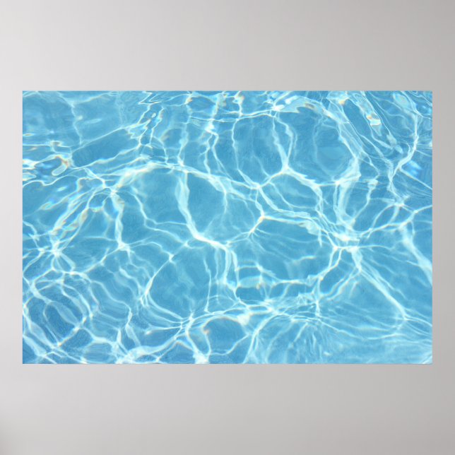 Poster Imprimer Canevas d'eau de la piscine (Devant)