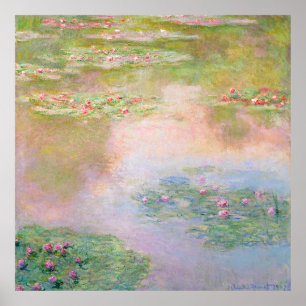 Poster IMPRIMER Claude Monet (40"x40") Nymphéas