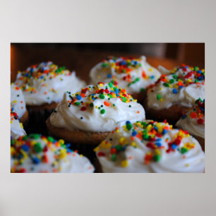 Poster Imprimer Confetti Cupcakes