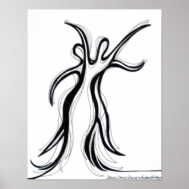 Poster Imprimer Dance Duo Art (Devant)