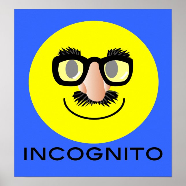Poster IMPRIMER DE FACE INcognito (Devant)