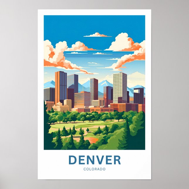 Poster Imprimer Denver Colorado Travel (Devant)