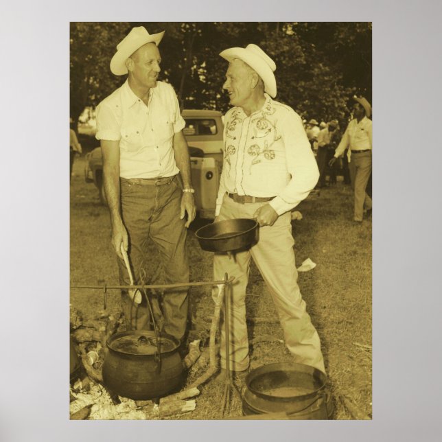 POSTER IMPRIMER DES COOTS DE COWBOY (Devant)