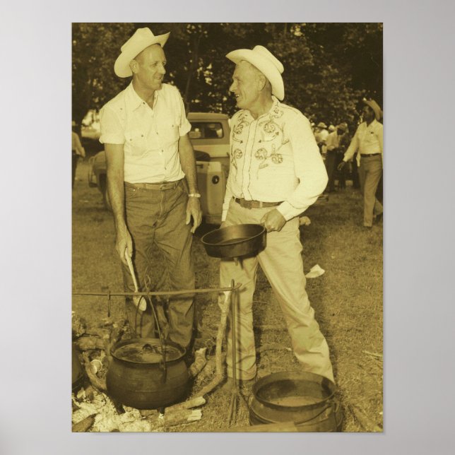 POSTER IMPRIMER DES COOTS DE COWBOY (Devant)