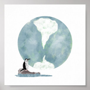 Poster Imprimer des rêves de pingouin