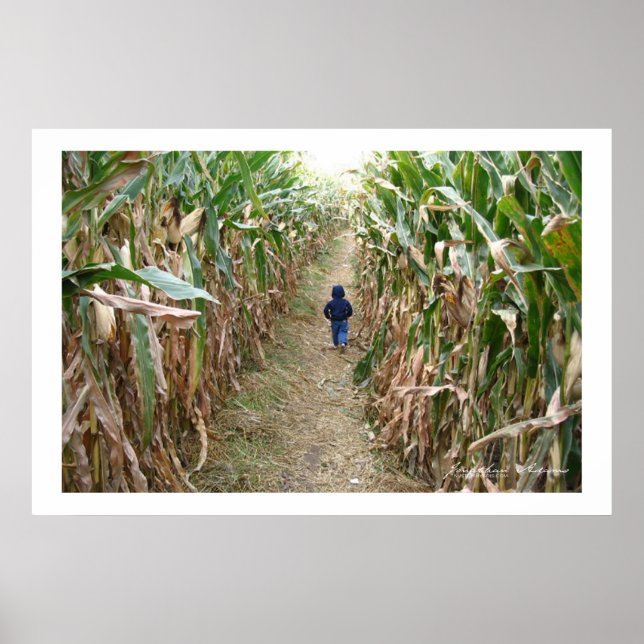 Poster Imprimer des trajets sans fin (Devant)