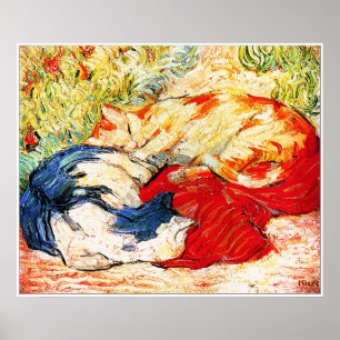 Poster Imprimer : deux chats