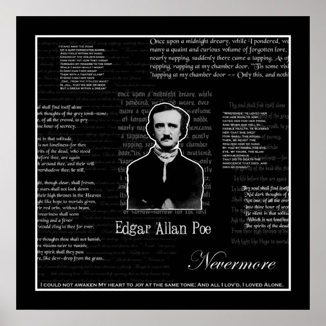 Poster Imprimer Edgar Allan Poe (Devant)