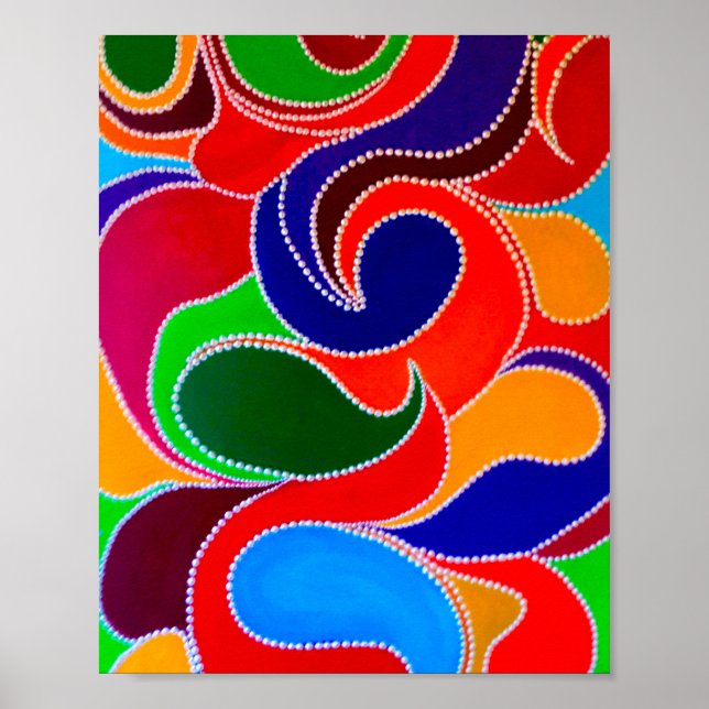 Poster Imprimer en temps de rêve des aborigènes australie (Devant)