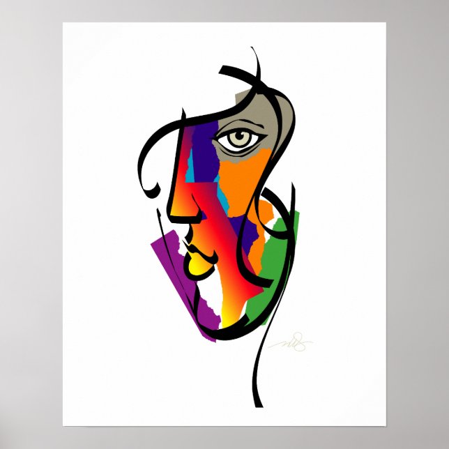 Poster Imprimer femme multiculturelle (Devant)