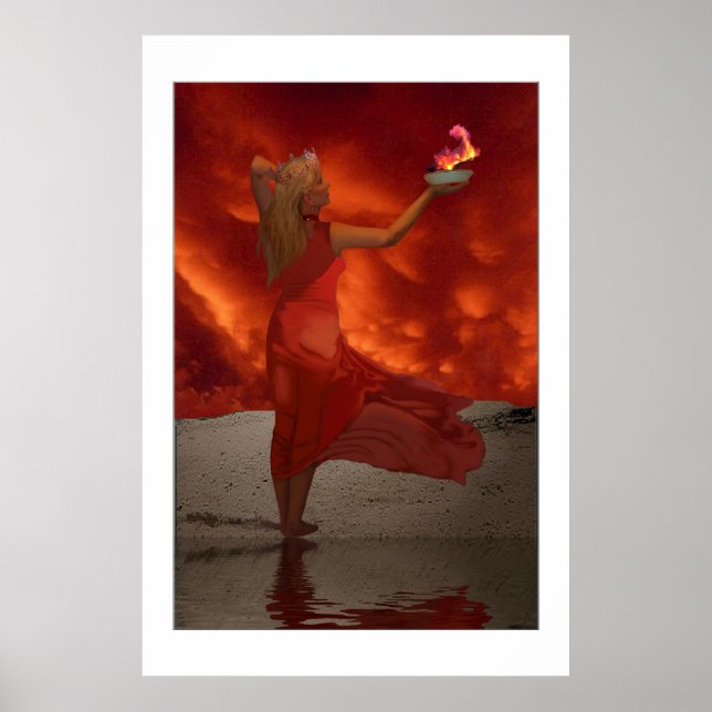 Poster IMPRIMER "GODDESTS of FIRE" (Devant)