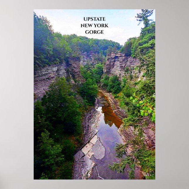 POSTER IMPRIMER GORGE IN ITHACA NEW YORK CANVAS (Devant)