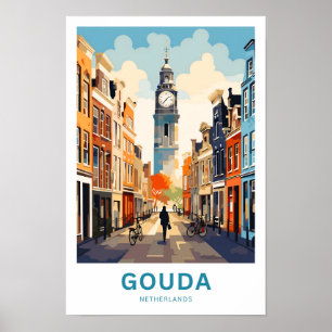 Poster Imprimer Gouda Pays-Bas Travel