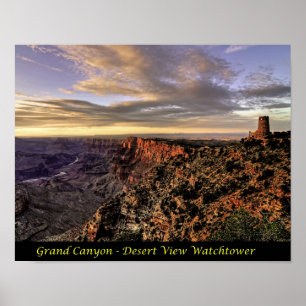 Poster Imprimer - Grand Canyon - Tour de guet de vue du d