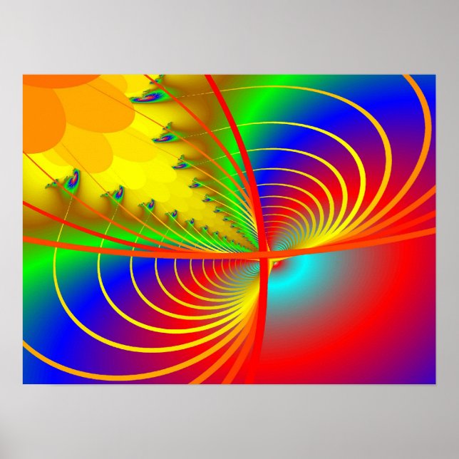 Poster Imprimer : Graphique fractal II (Devant)