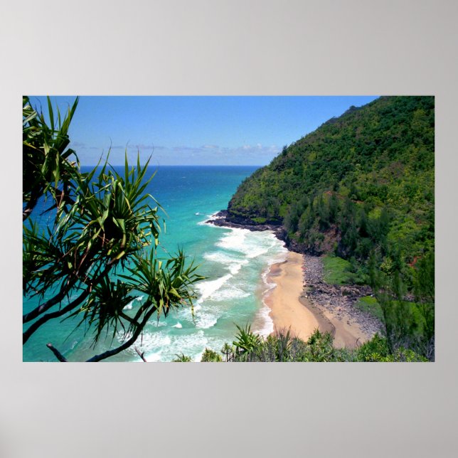 Poster Imprimer Hanakapiai Beach (Devant)