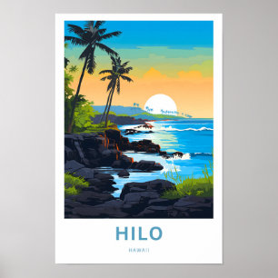 Poster Imprimer Hilo Hawaii
