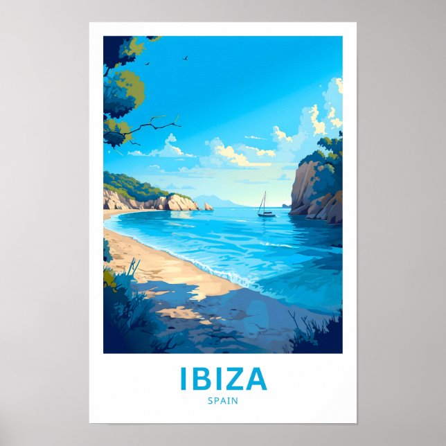 Poster Imprimer Ibiza Espagne (Devant)