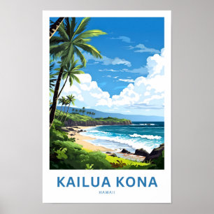 Poster Imprimer Kailua Kona Hawaii Travel