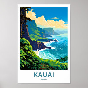 Poster Imprimer Kauai Hawaii Travel
