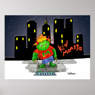 Poster Imprimer "Kidmonsta" - par Kev Moore