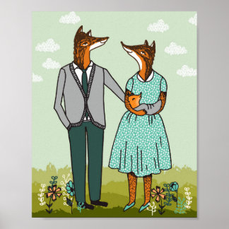 Poster Imprimer la famille Fox