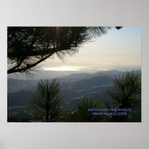 Poster Imprimer la région de la baie de San Francisco - S