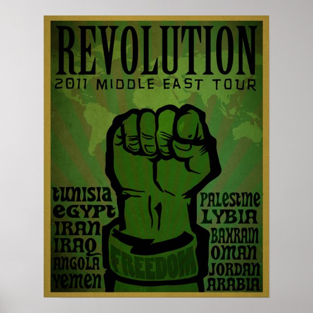 Poster Imprimer la révolution de 2011 (Devant)