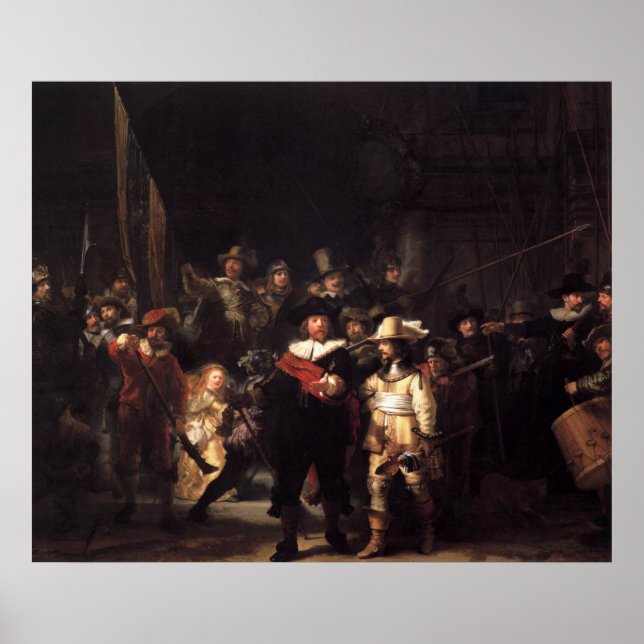 Poster Imprimer la toile de nuit (Devant)