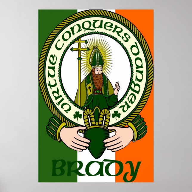 Poster Imprimer l'affiche Brady Clan Motto (Devant)