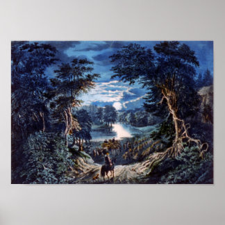 Poster Imprimer l'affiche de la lune de récolte