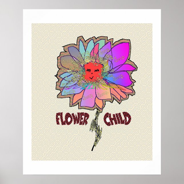 Poster Imprimer l'affiche des enfants de fleurs (Devant)