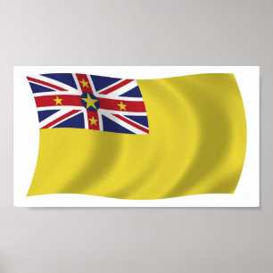 Poster Imprimer l'affiche Niue Flag