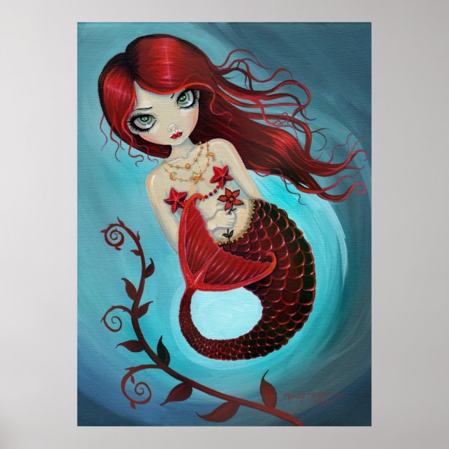 Poster Imprimer l'affiche Ruby Mermaid (Devant)