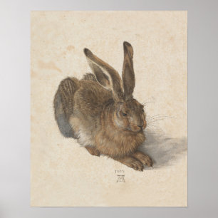 Poster Imprimer lapin lapin vintage