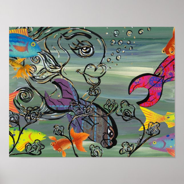 Poster Imprimer l'aquarium Super (Devant)